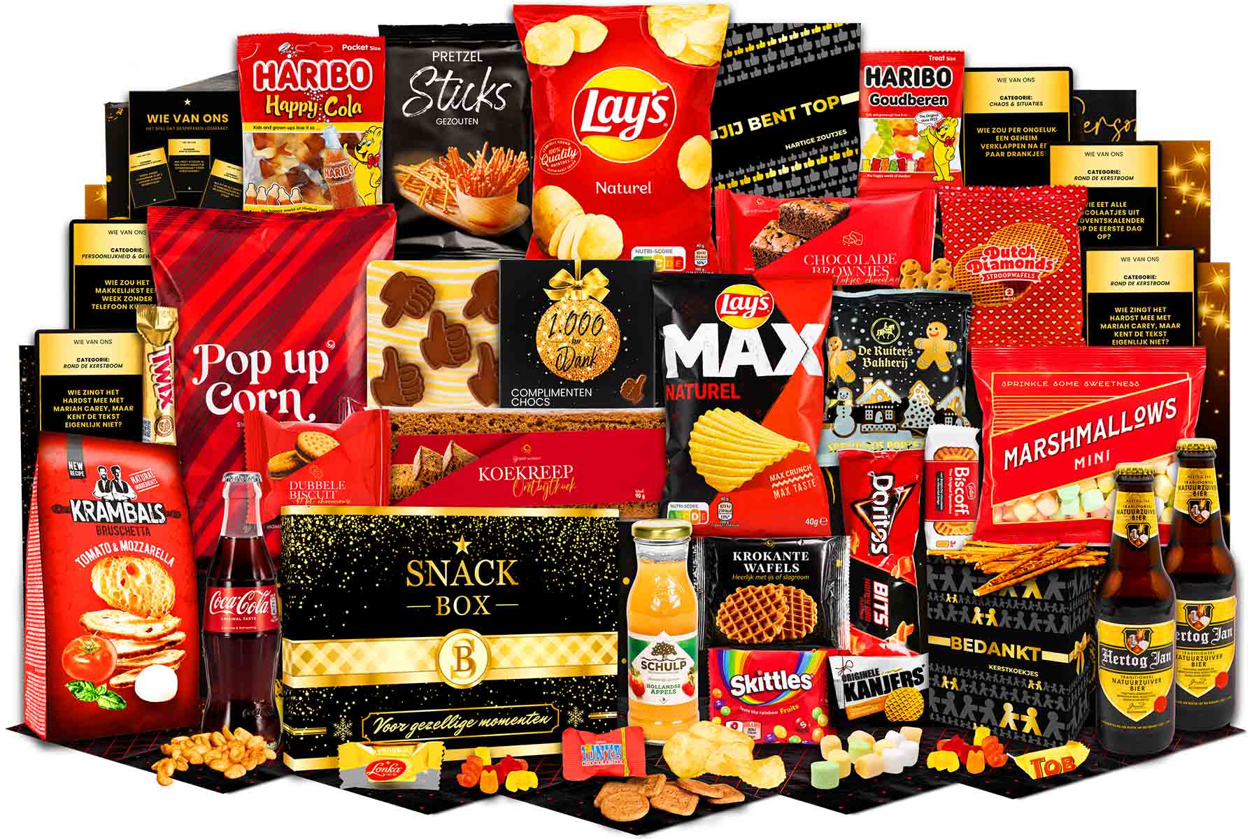 035 Genieten in rood zwart - Afbeelding 1